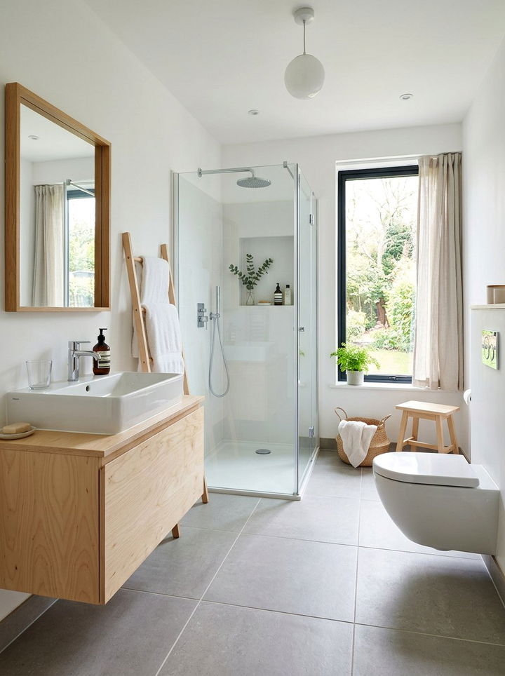 Scandinavian bathroom remodel - 30 bedroom to bathroom conversion ideas