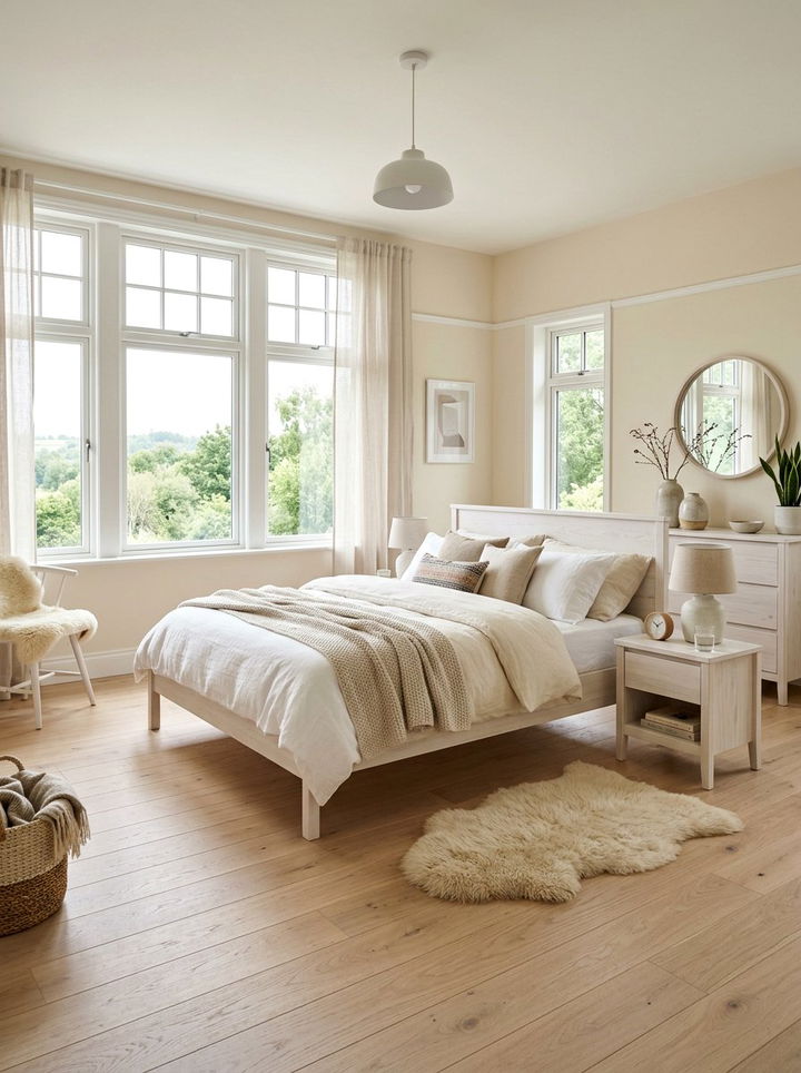 Scandinavian cream bedroom - 30 modern cream bedroom ideas