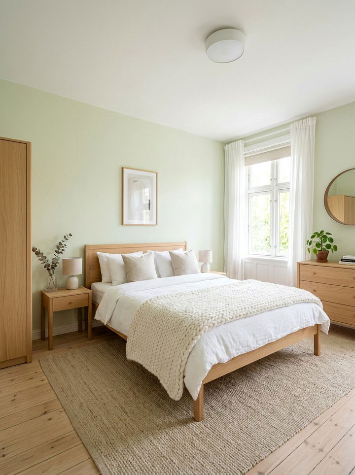Scandinavian pistachio bedroom - 30 pistachio bedroom ideas