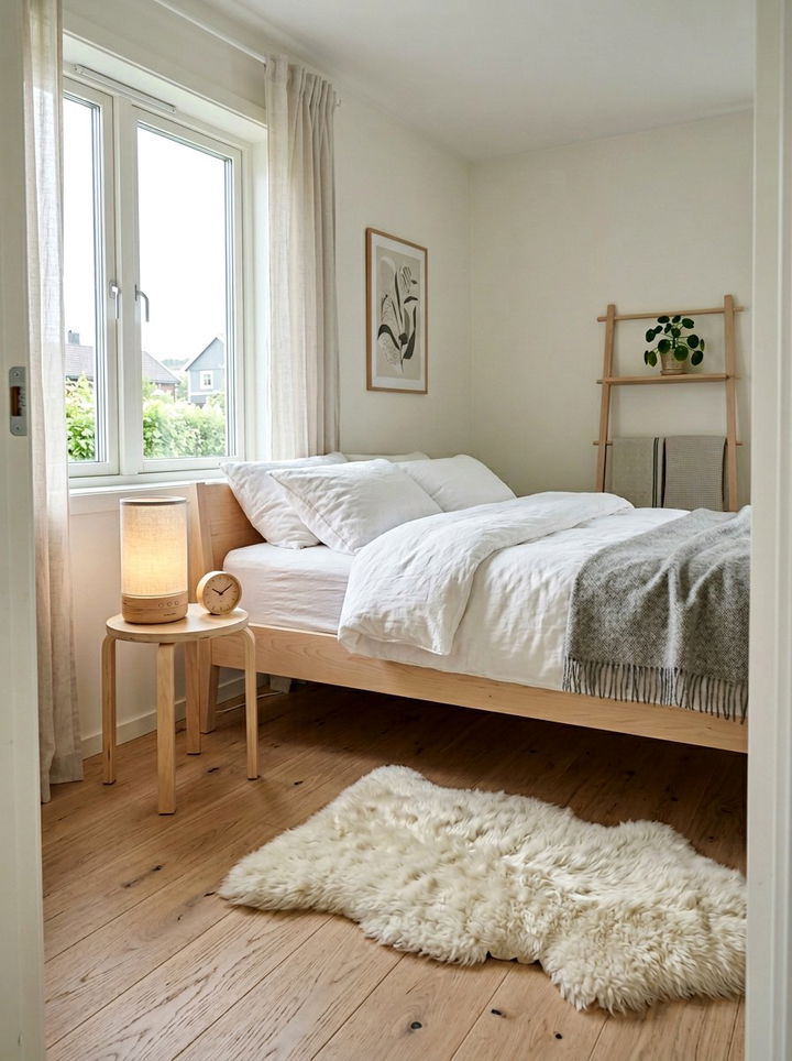 Scandinavian wood wake up lamp - 30 bedroom sunrise alarm clocks