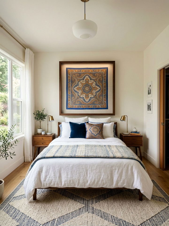 Scarf Shadow Box - 30 bedroom scarf storage ideas