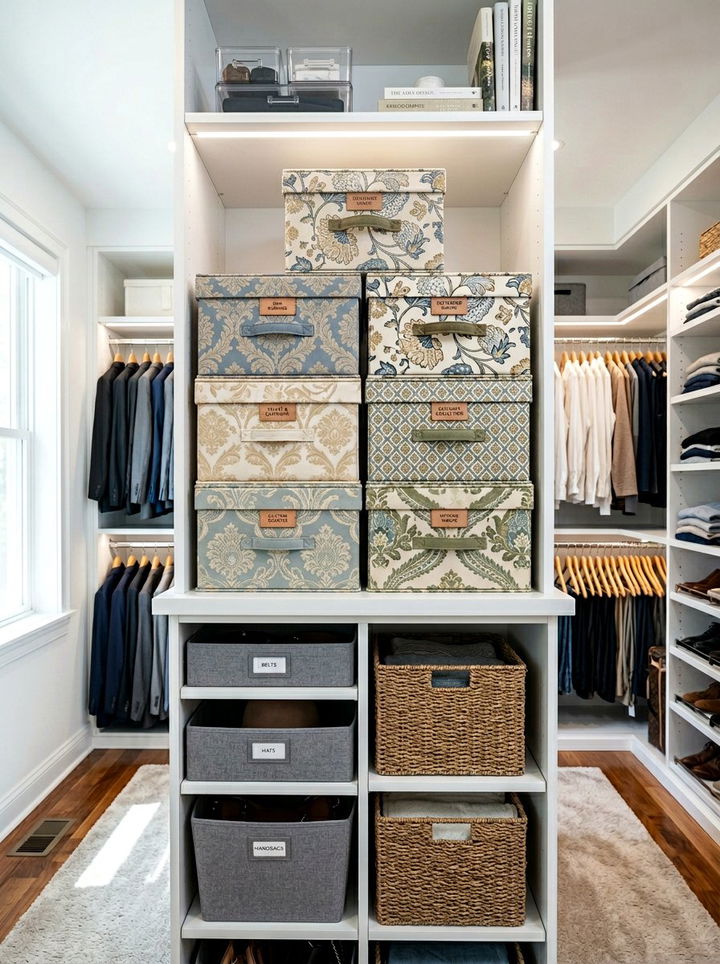 Scarf Storage Box - 30 bedroom scarf storage ideas