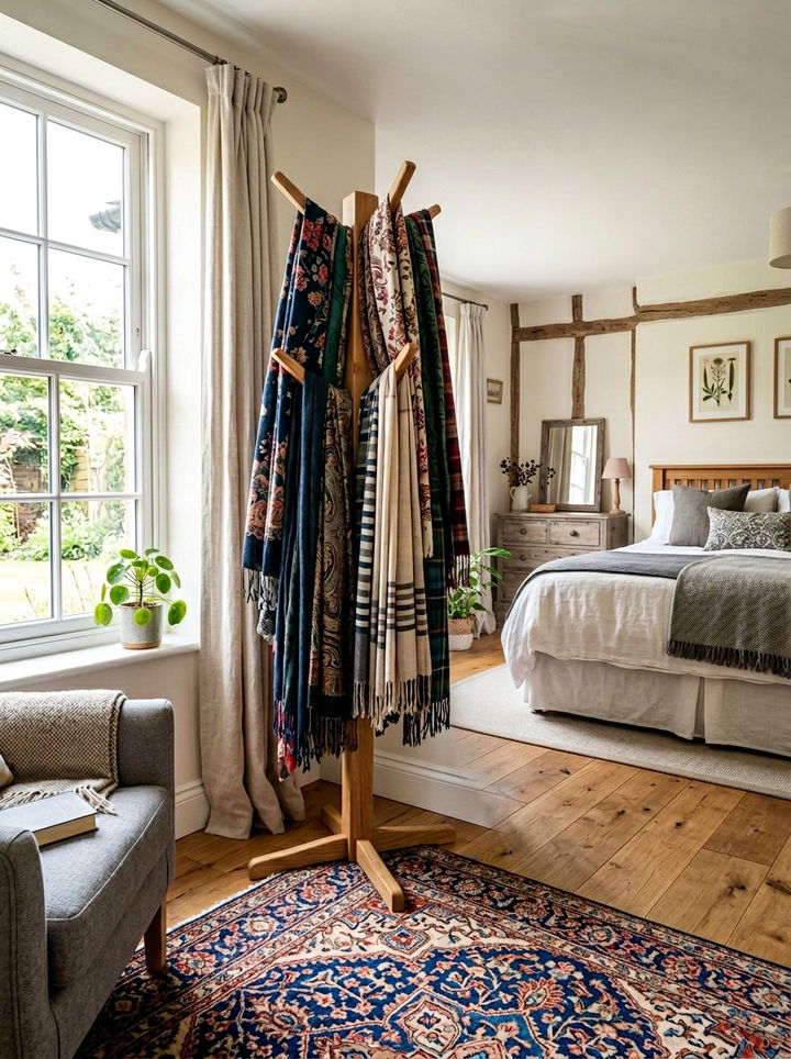 Scarf Tree - 30 bedroom scarf storage ideas