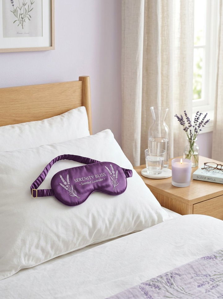 Scented Eye Mask - 30 bedroom aromatherapy ideas