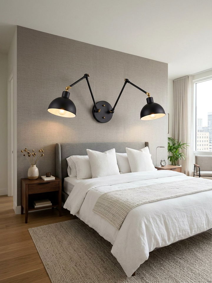 Sconce Wall Lighting - 30 bedroom small space solutions