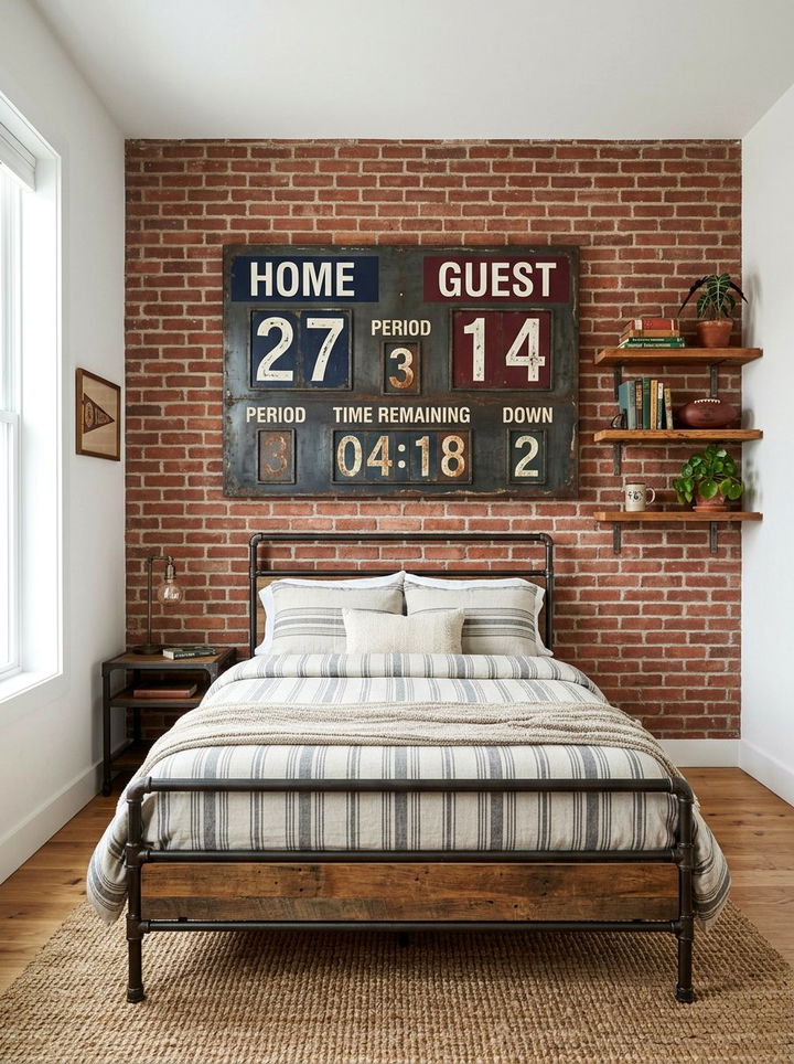 Scoreboard Wall Decor - 30 baseball bedroom ideas