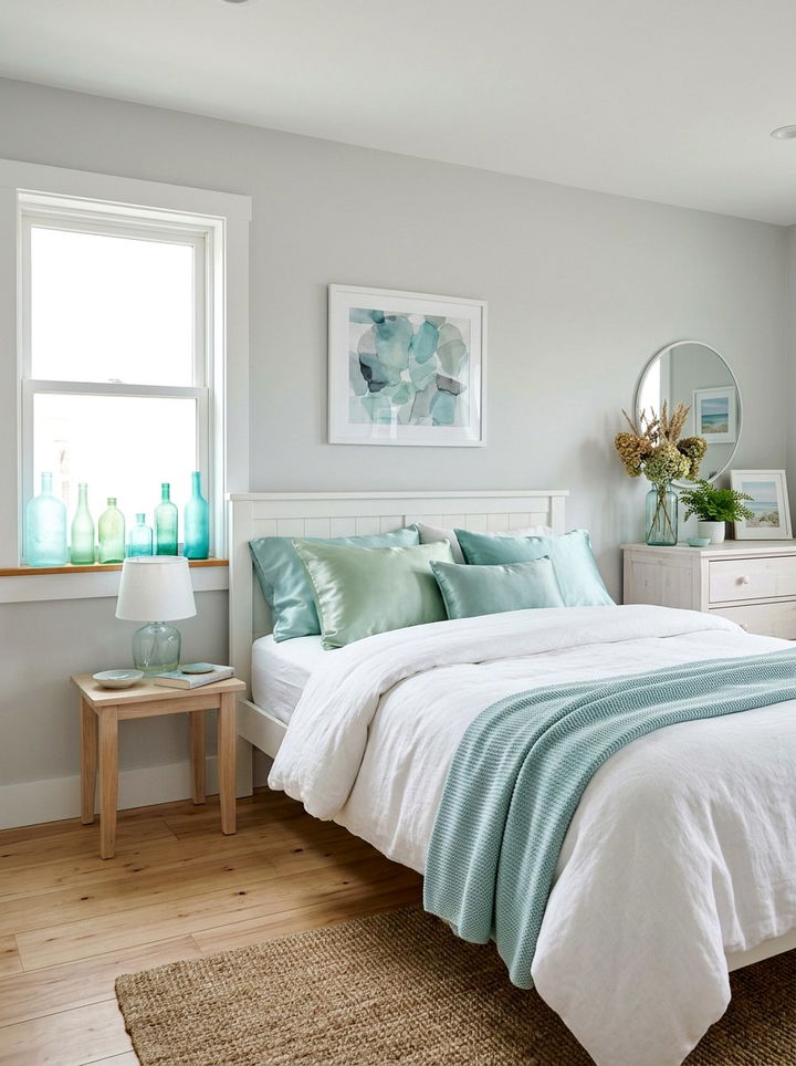 Sea Glass Color Bedroom - 30 coastal bedroom ideas