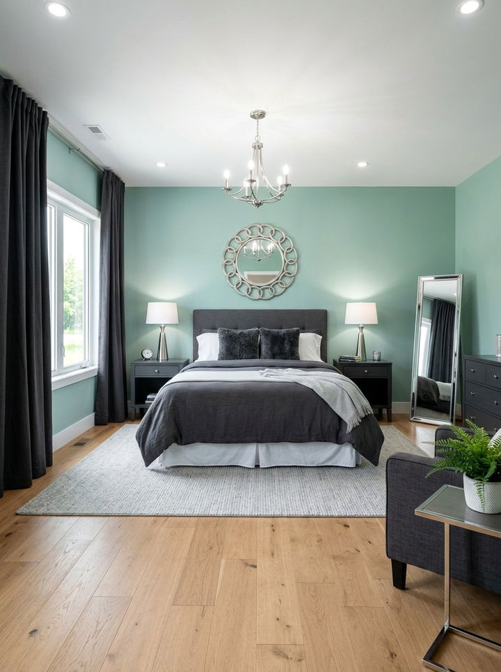 Seafoam Green Charcoal Bedroom - 30 seafoam green bedroom ideas