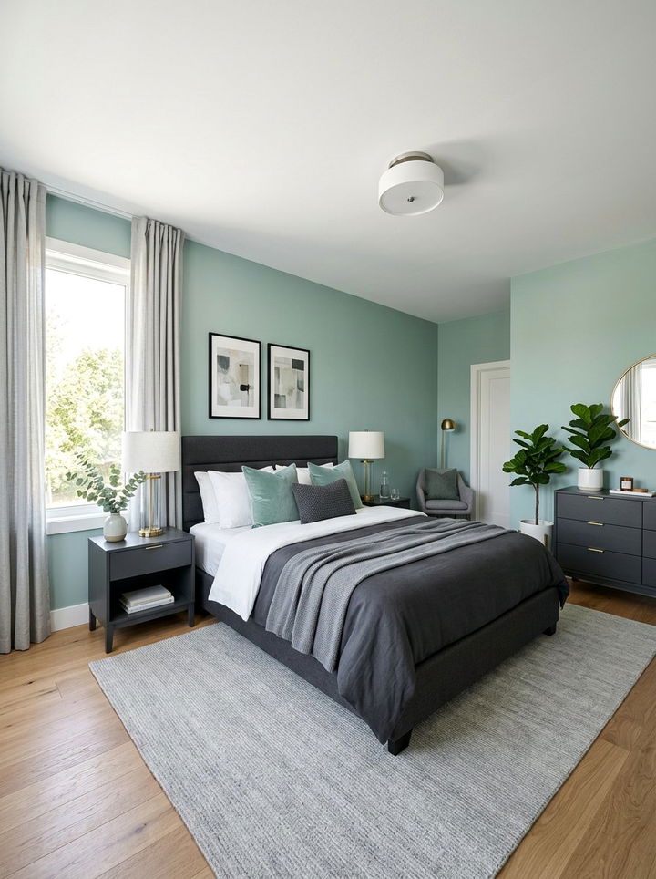 Seafoam Green Grey Bedroom - 30 seafoam green bedroom ideas