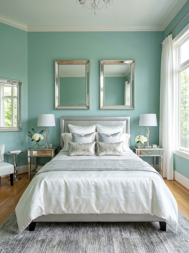 Seafoam Green Silver Bedroom - 30 seafoam green bedroom ideas