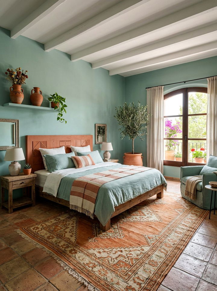 Seafoam Green Terracotta Bedroom - 30 seafoam green bedroom ideas