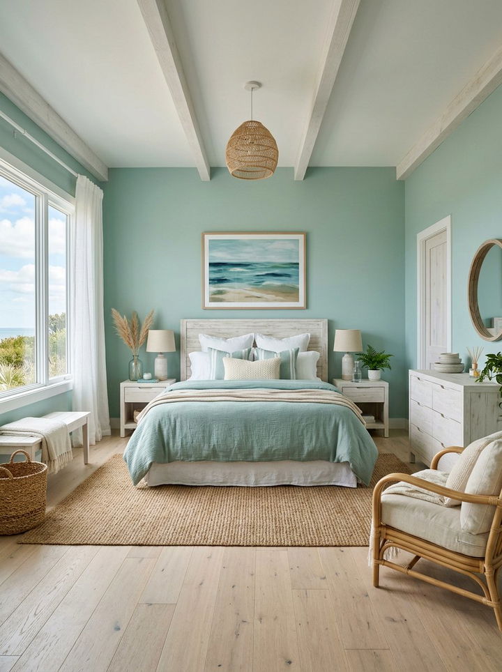 Seafoam green bedroom - 30 pastel bedroom ideas