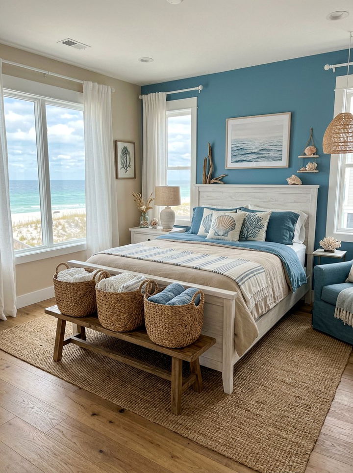 Seagrass Baskets For Coastal Vibes - 30 bedroom storage bins