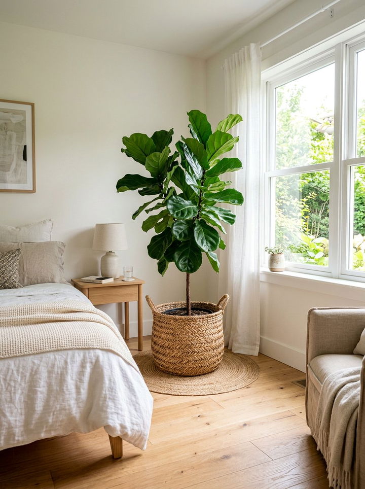 Seagrass Planter - 30 seagrass bedroom ideas