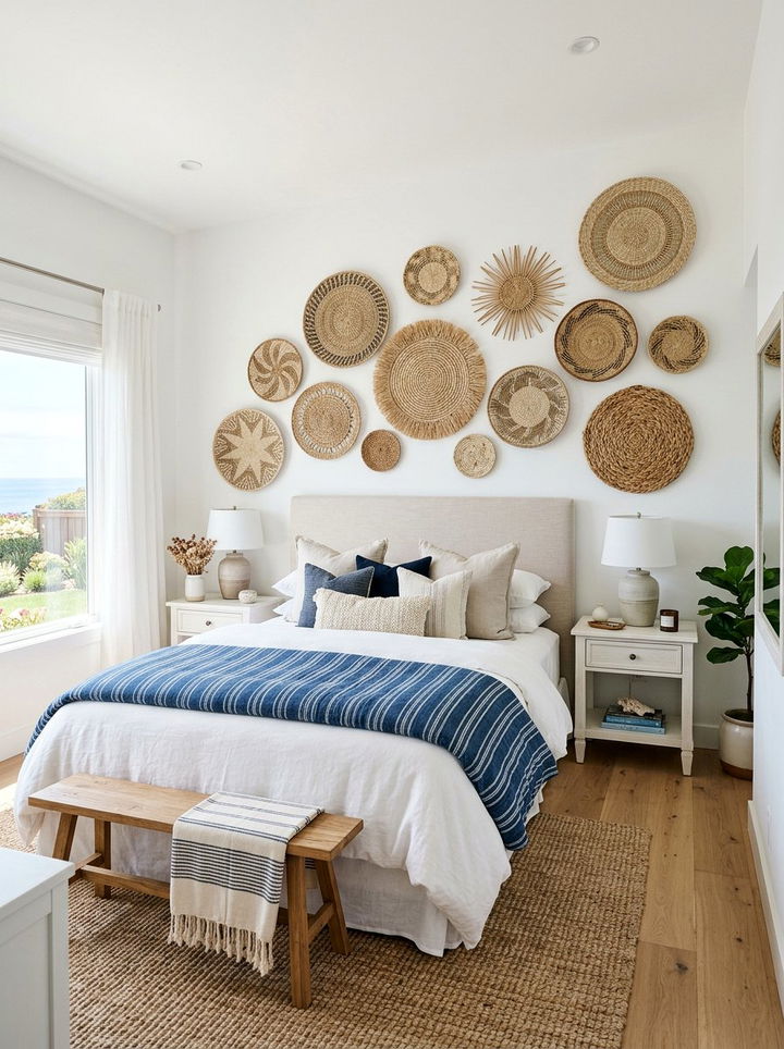 Seagrass Wall Decor - 30 seagrass bedroom ideas