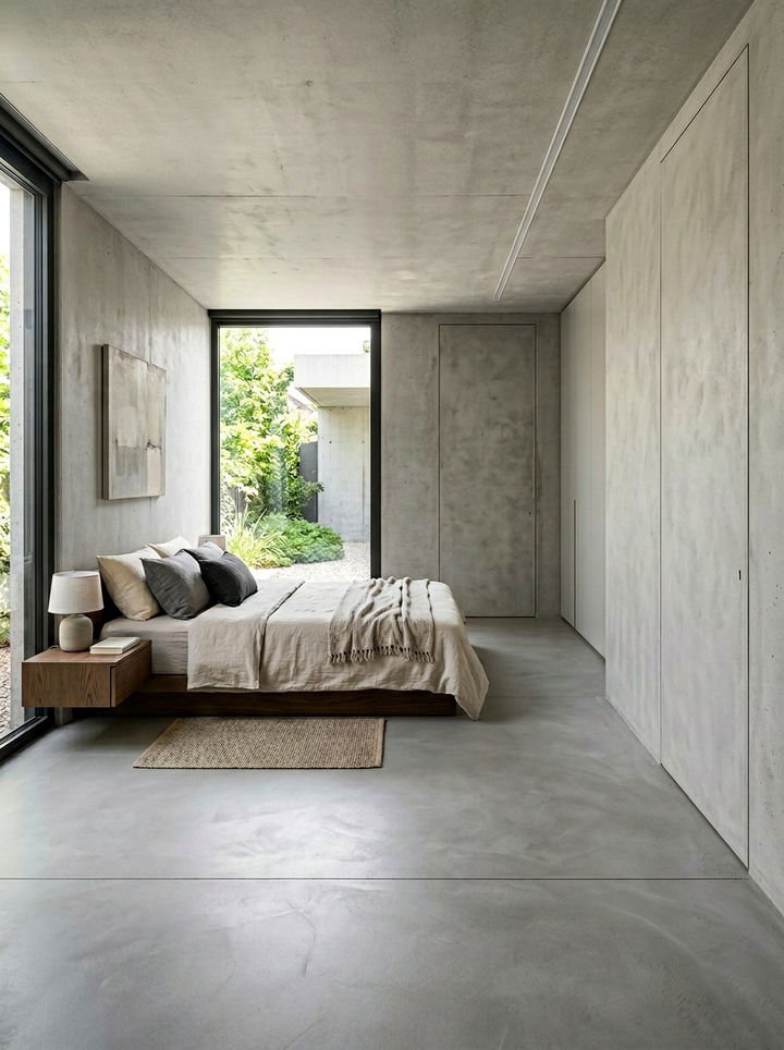 Seamless Concrete Floor Bedroom - 30 bedroom concrete floors