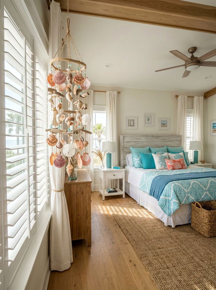Seashell wind chime coastal - 30 bedroom wind chimes