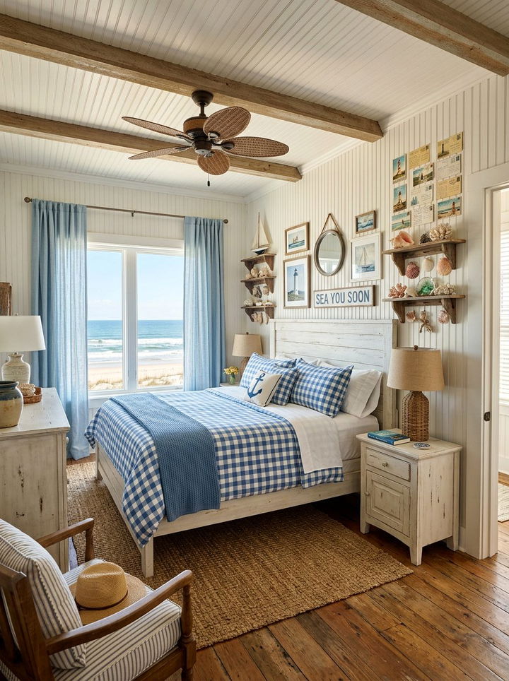 Seaside Cottage Bedroom - 30 beach house bedroom ideas