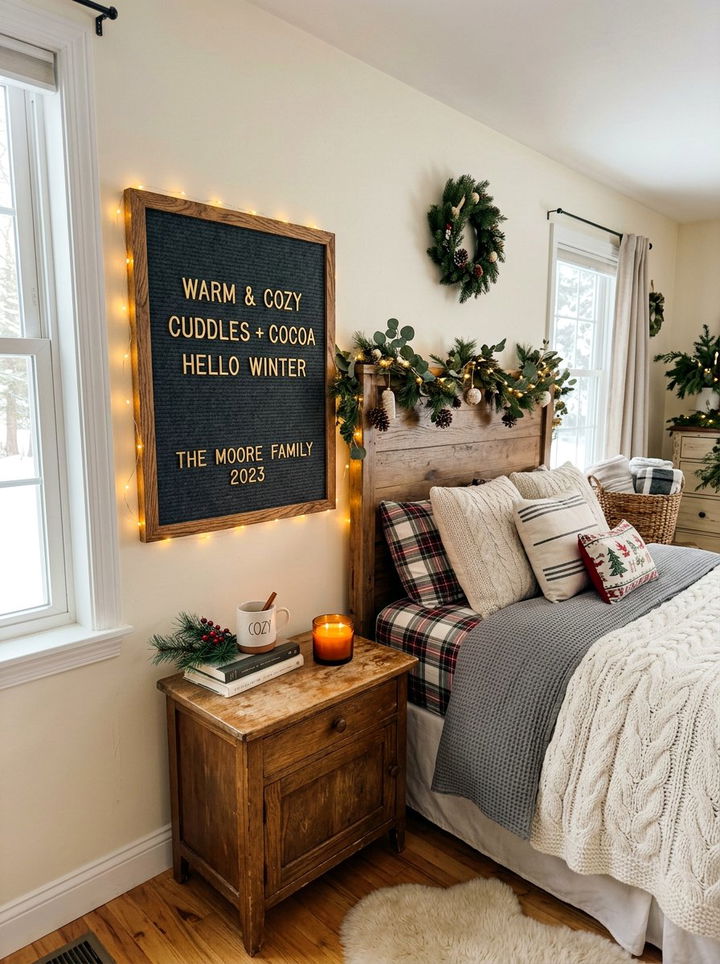 Seasonal Bedroom Letter Board - 30 bedroom letter boards