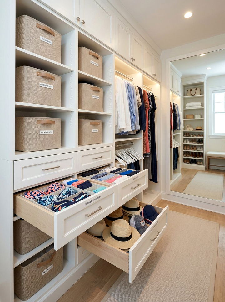 Seasonal Clothing Storage - 30 bedroom drawer organization ideas