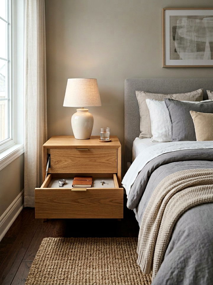 Secret Compartment Nightstand - 30 bedroom hidden storage ideas