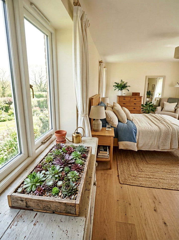Sempervivum bedroom tray - 30 bedroom succulents