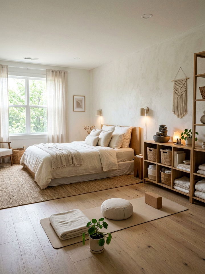 Serene Yoga Bedroom - 30 yoga bedroom ideas