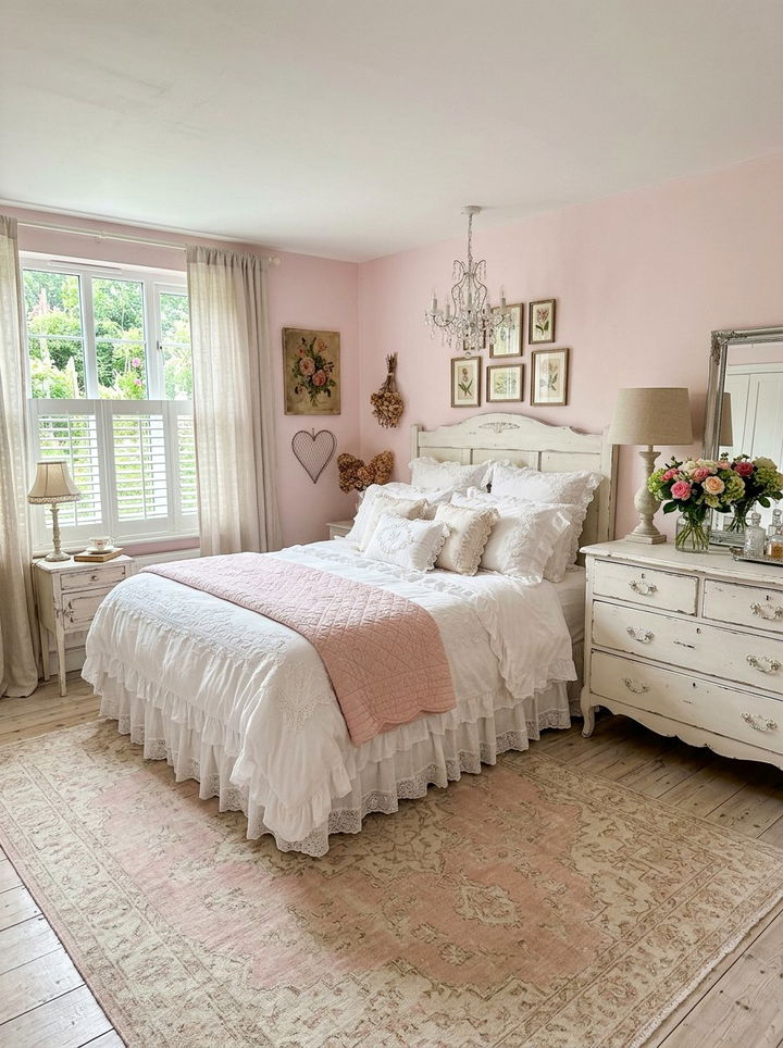 Shabby Chic Bedroom - 30 bedroom aesthetic ideas