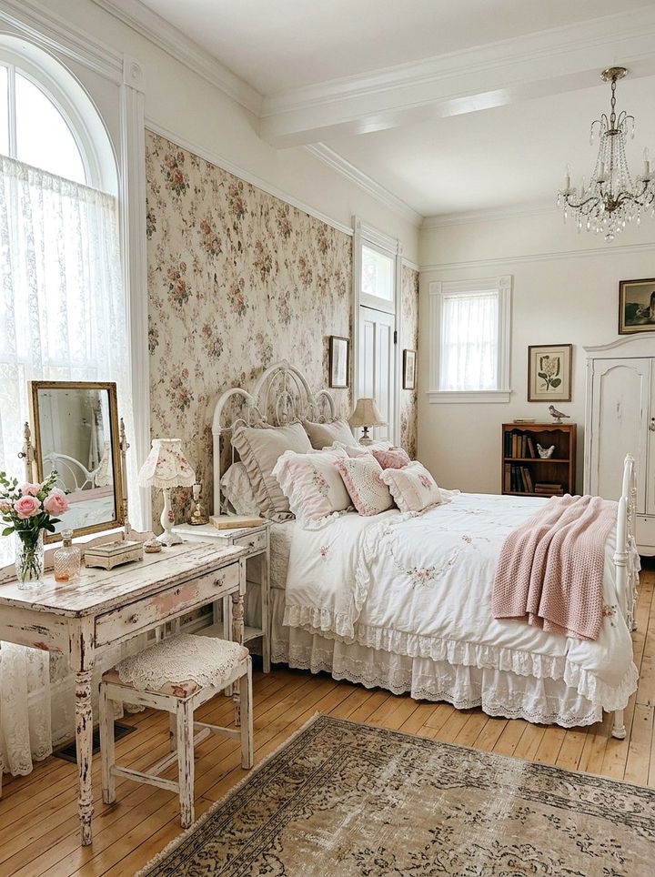 Shabby Chic Bedroom Interior - 30 old house bedroom ideas