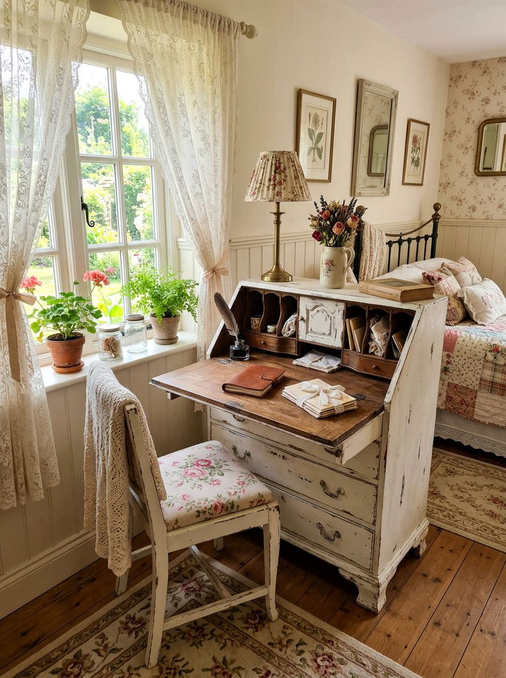 Shabby Chic Secretary Desk - 30 bedroom secretary desks