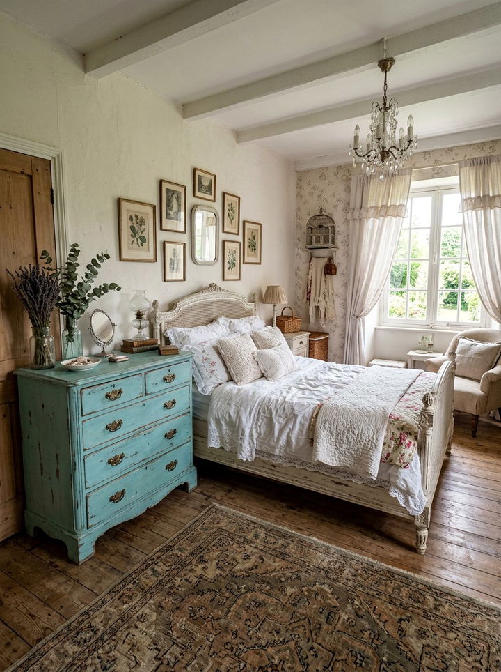 Shabby Chic Turquoise Bedroom - 30 turquoise bedroom ideas