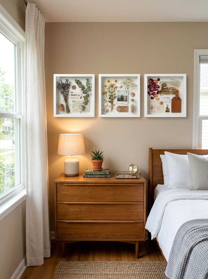 Shadow Boxes Bedroom - 30 bedroom wall storage ideas