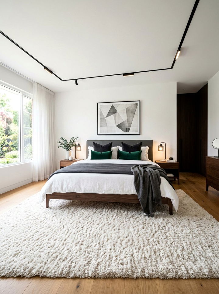 Shag Wool Rug - 30 bedroom wool rugs