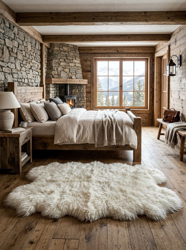 Shaggy Sheepskin Rug Bedroom - 30 bedroom shag rugs