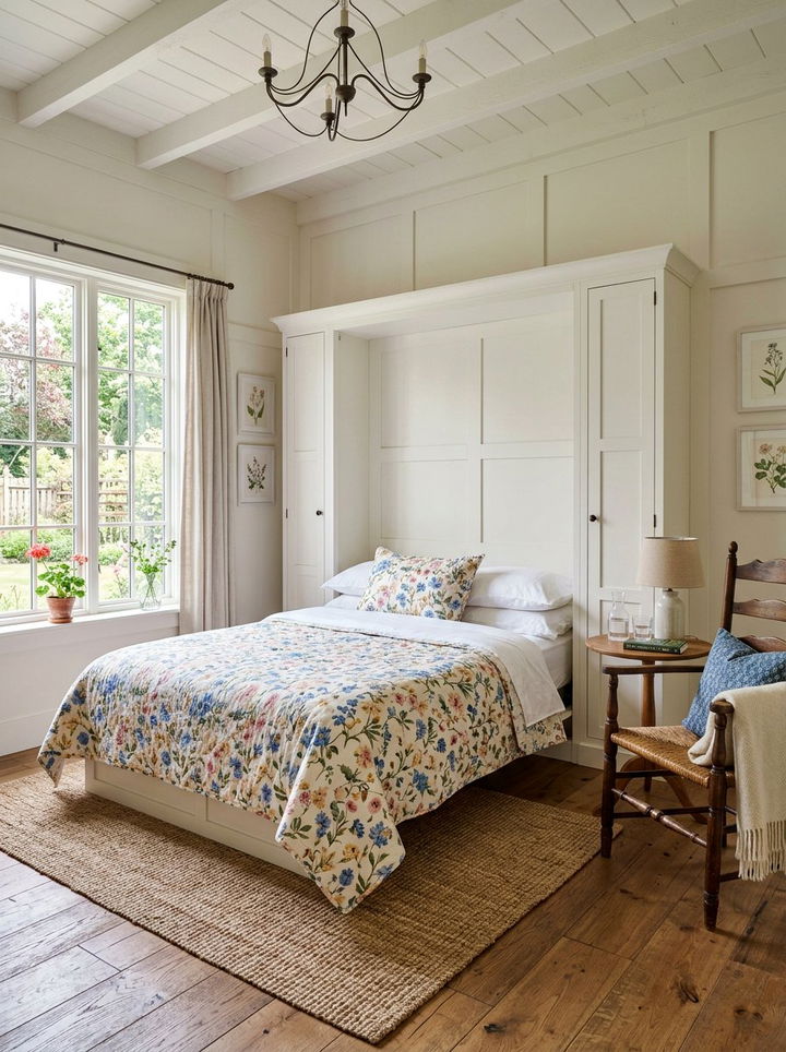 Shaker Style Murphy Bed - 30 bedroom fold down bed ideas