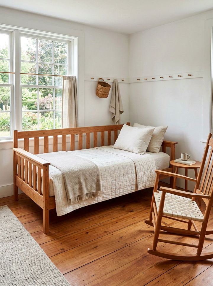 Shaker Style Wood Daybed - 30 bedroom daybed ideas