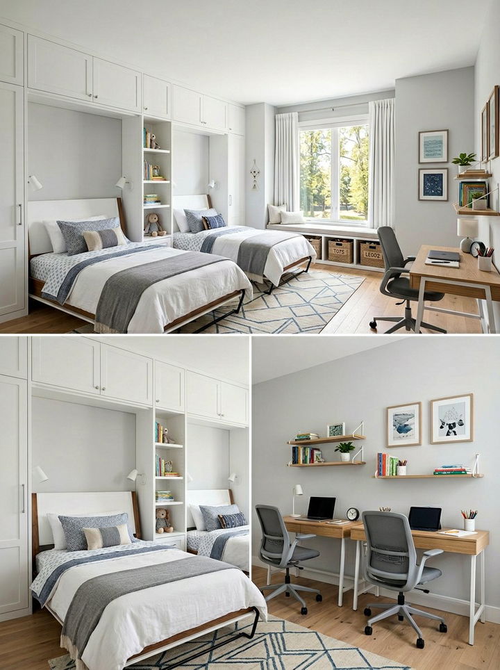 Shared Bedroom Murphy Bed - 30 bedroom murphy bed ideas