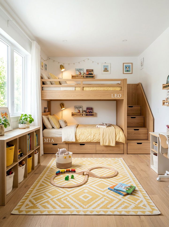 Shared Kids Bedroom - 30 bedroom remodel ideas