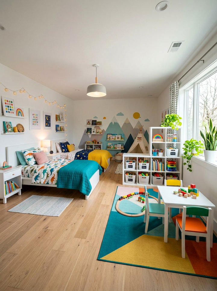 Shared Playroom And Bedroom - 30 siblings bedroom ideas