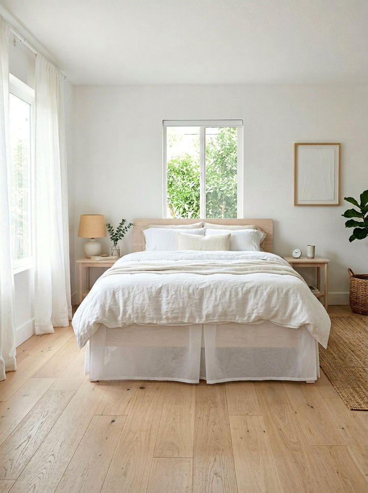 Sheer Bed Skirt - 30 bedroom dust ruffles