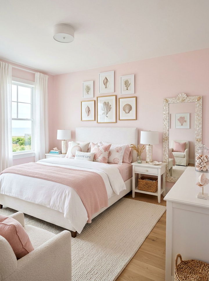 Shell Theme Bedroom - 30 nautical bedroom ideas