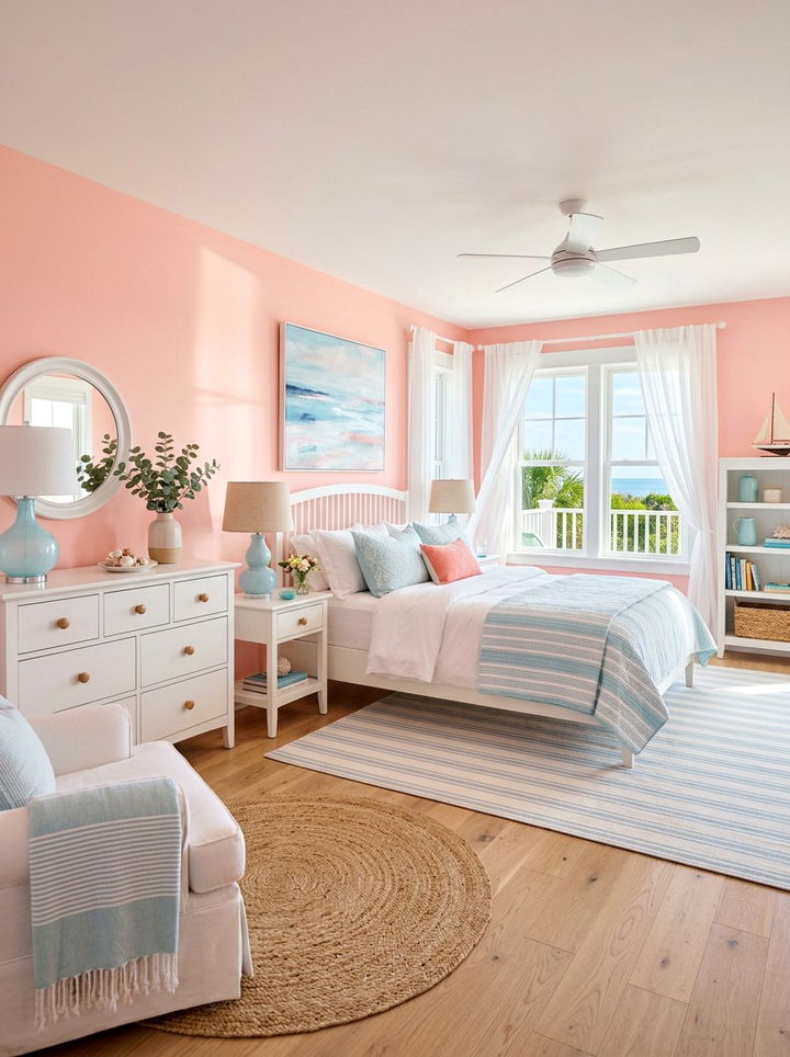 Sherbet Pink Bedroom - 30 bedroom pink walls