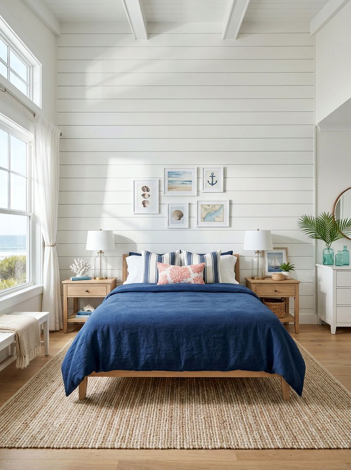Shiplap Accent Wall - 30 bedroom accent walls