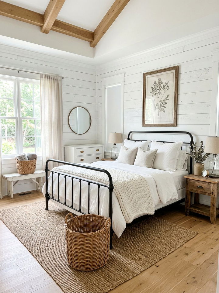 Shiplap Bedroom Wall - 30 bedroom textured walls