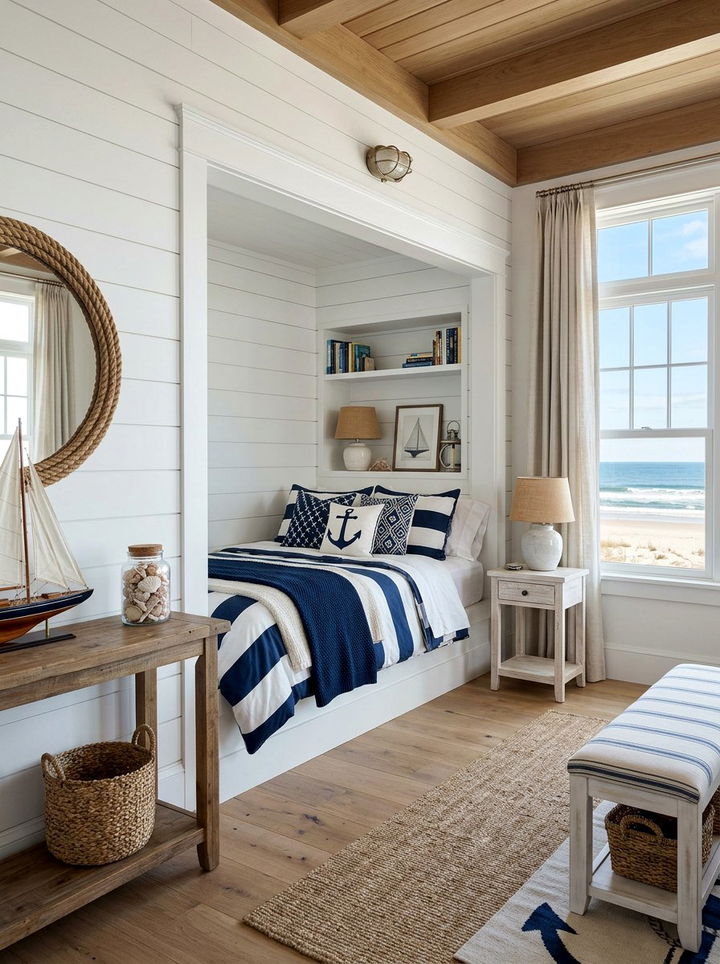 Shiplap Built In Bed - 30 bedroom built-in beds