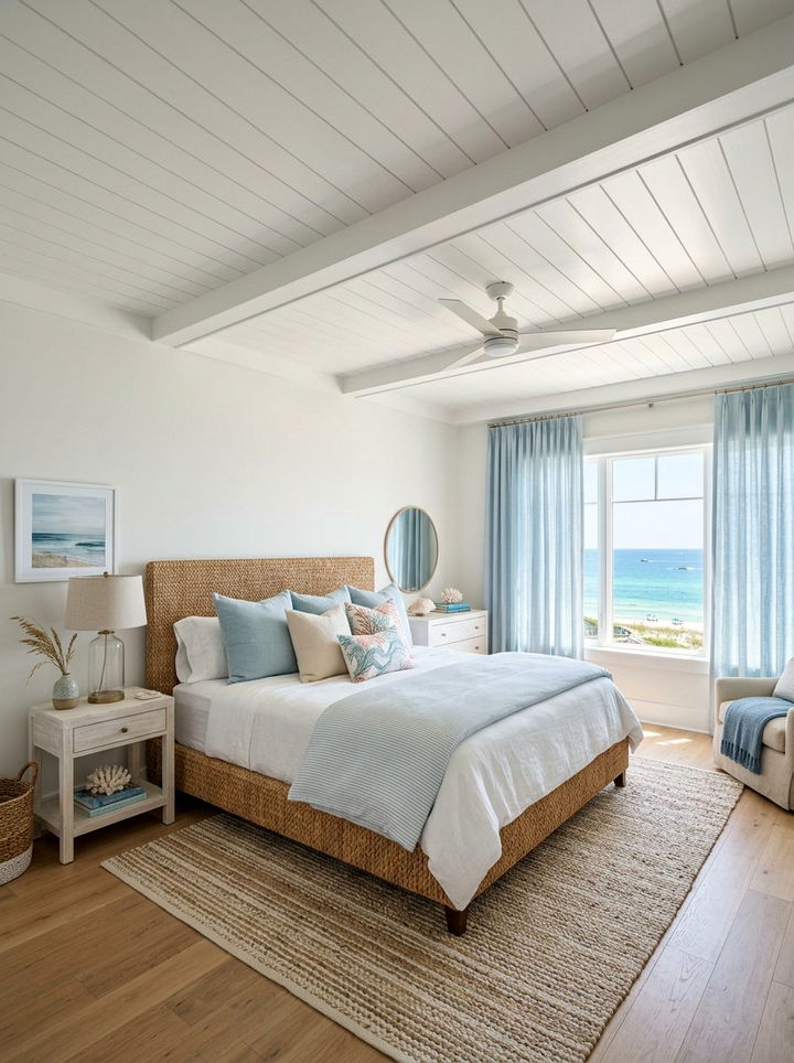 Shiplap Ceiling - 30 bedroom ceiling design ideas