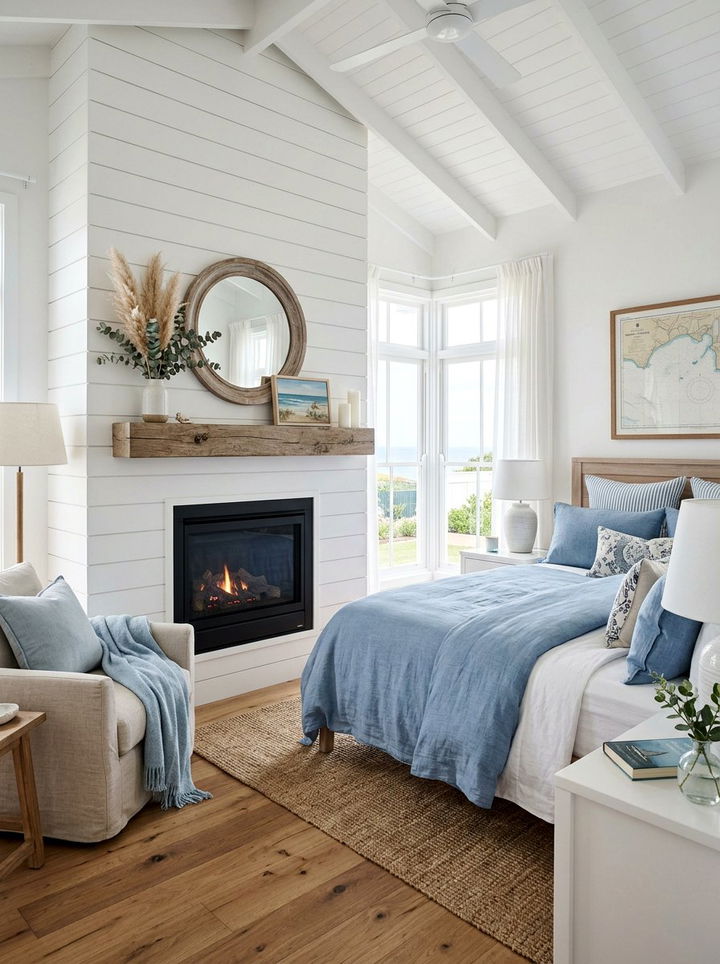 Shiplap Fireplace Bedroom - 30 bedroom gas fireplace ideas