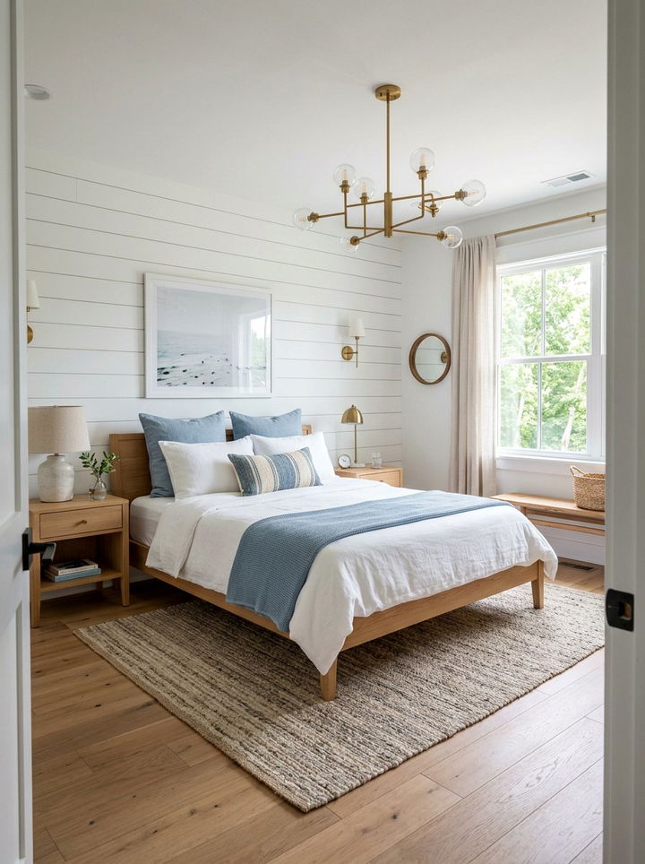 Shiplap Wall - 30 character home bedroom ideas