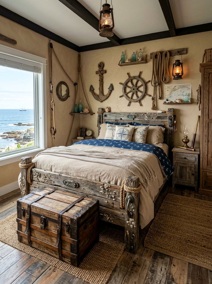 Shipwreck Theme Bedroom - 30 underwater bedroom ideas