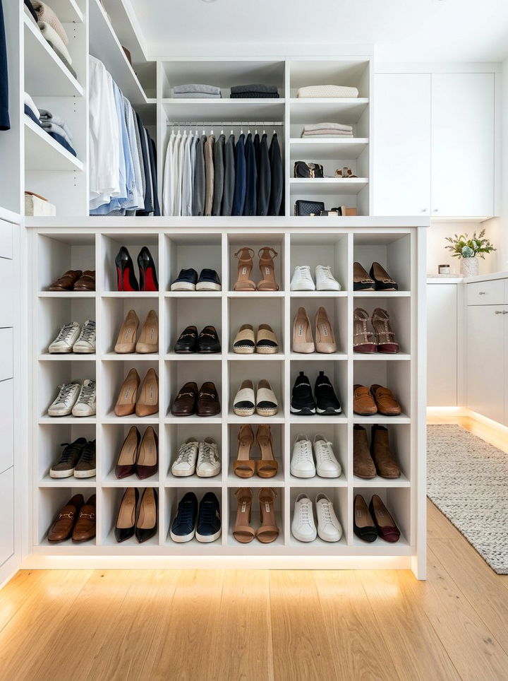 Shoe Cubby Unit - 30 bedroom closet organizers